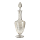 Chiseled and engraved crystal liqueur decanter