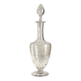 Carafe à liqueur en cristal ciselé et gravé