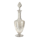 Chiseled and engraved crystal liqueur decanter