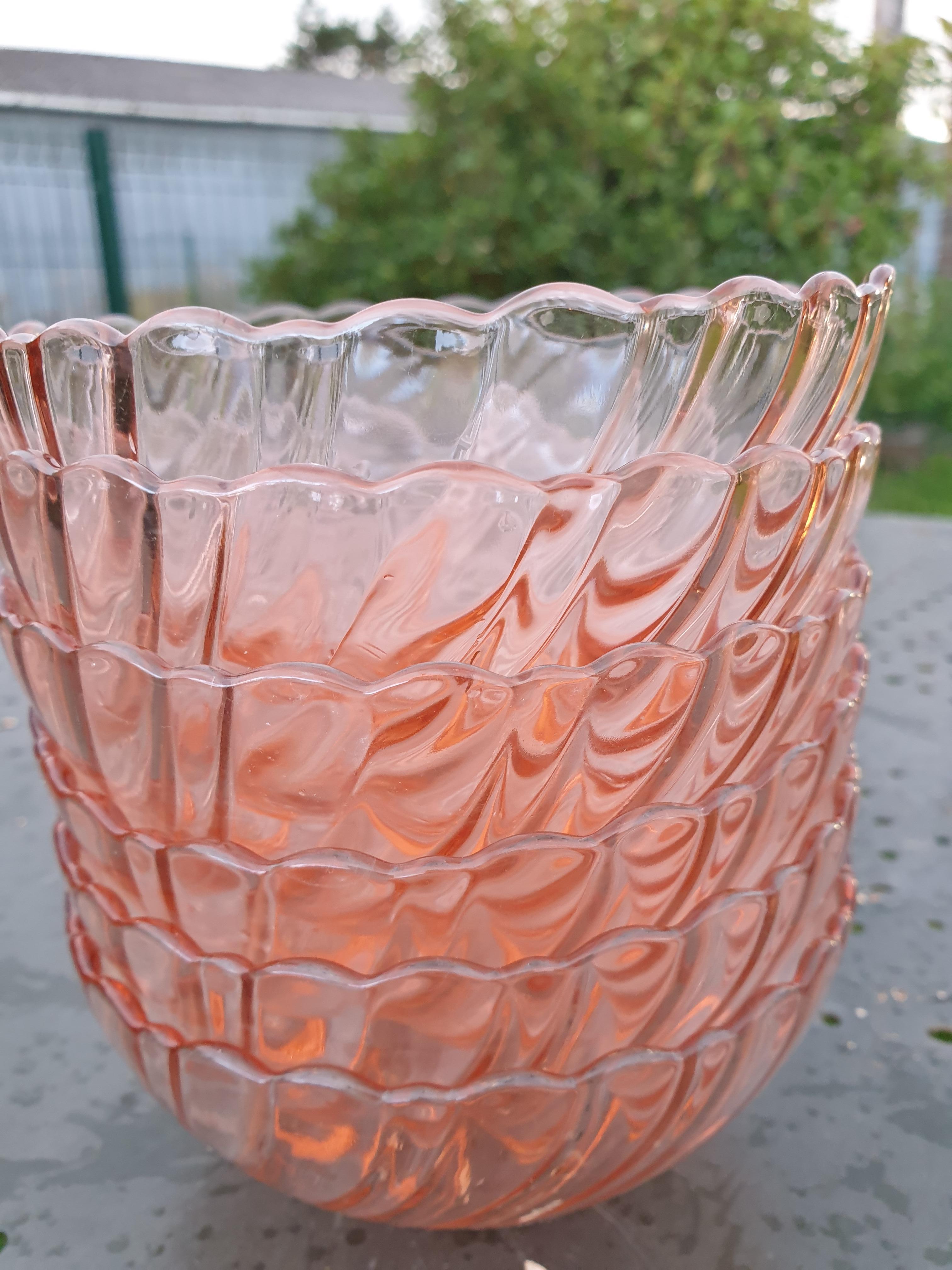 Arcoroc rosaline 6 cup set