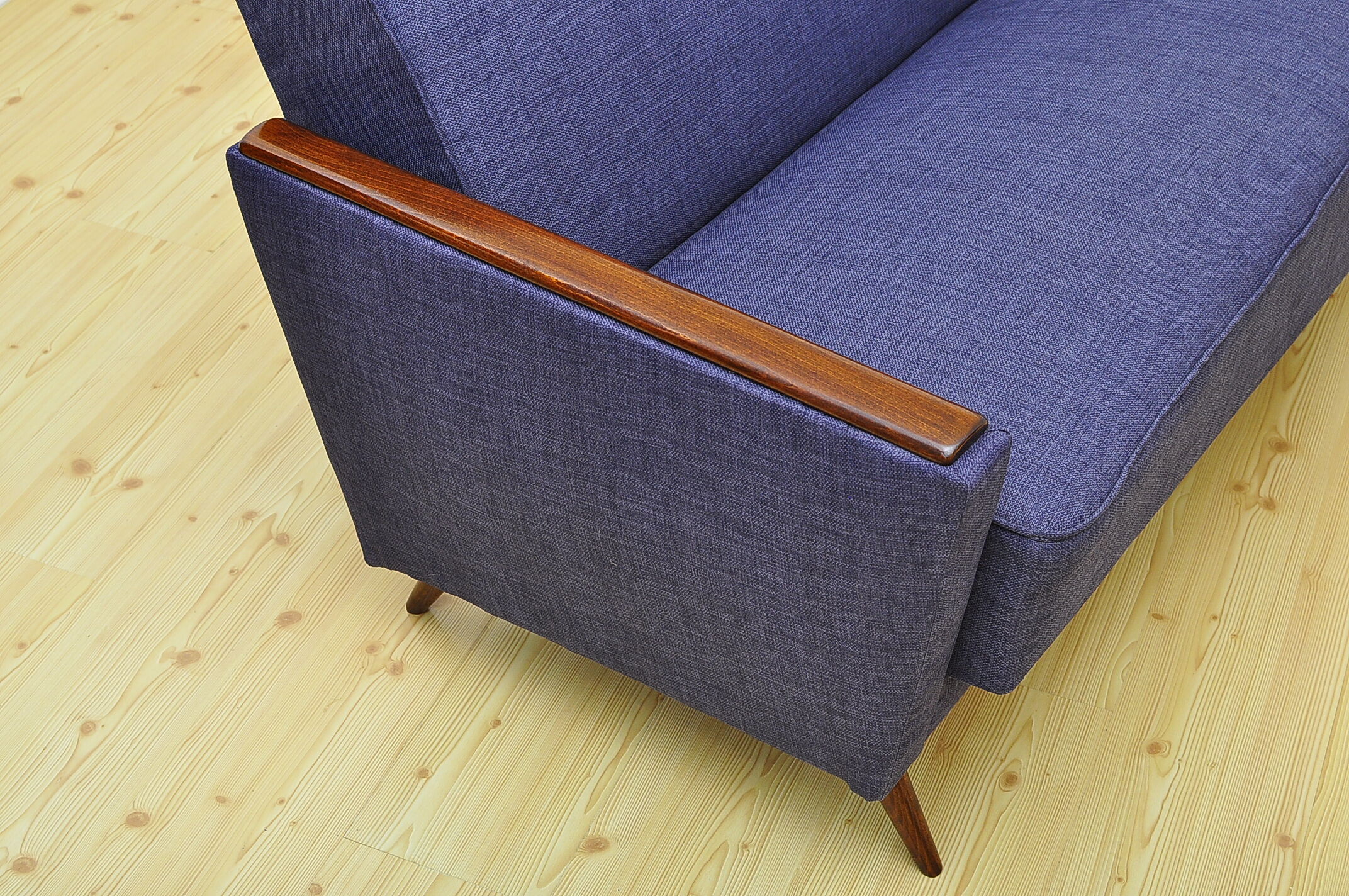 Daybed 3 seat sofa with fold-out function, 1960s