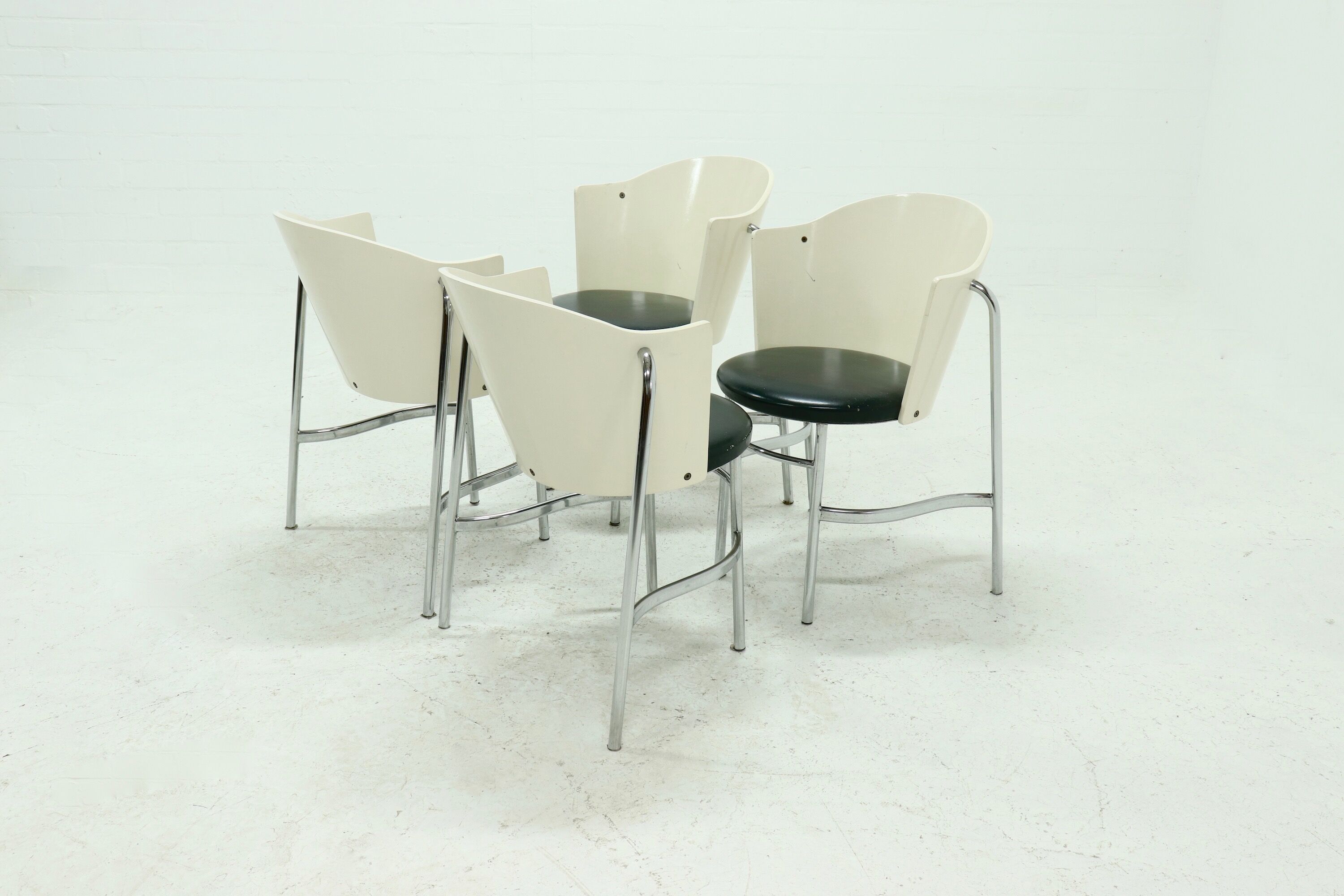 Set of 4 Brobon Dining chairs by Abe Bonnema & Floris van den Broecke 1990s