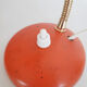 Orange tabletop casserole lamp, desk lamp, flexible, 50s, vintage French