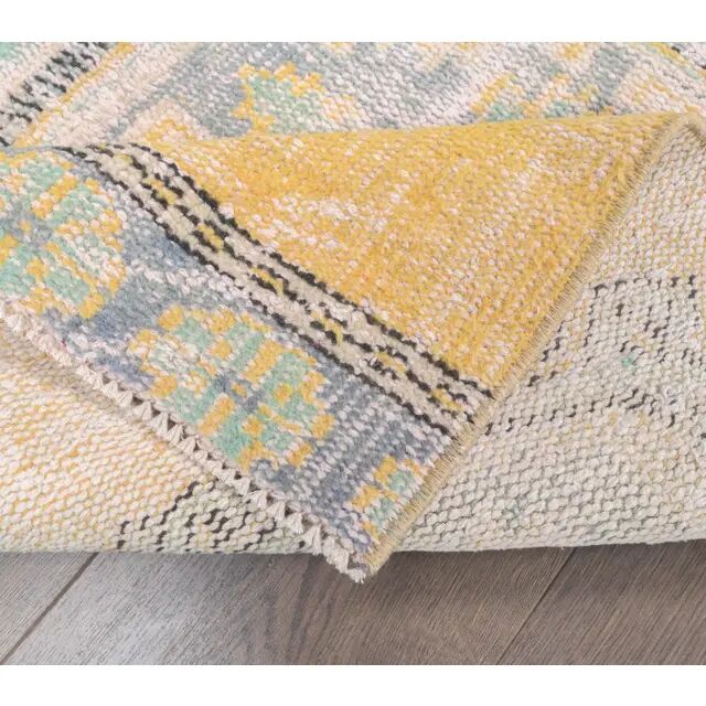 Tapis kilim turc Oushak en laine 80x345