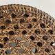 Bolster or small Diabolo stool in Rattan and Cannage