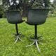 Pair of Osvaldo Borsani Tecno bar stools `1970
