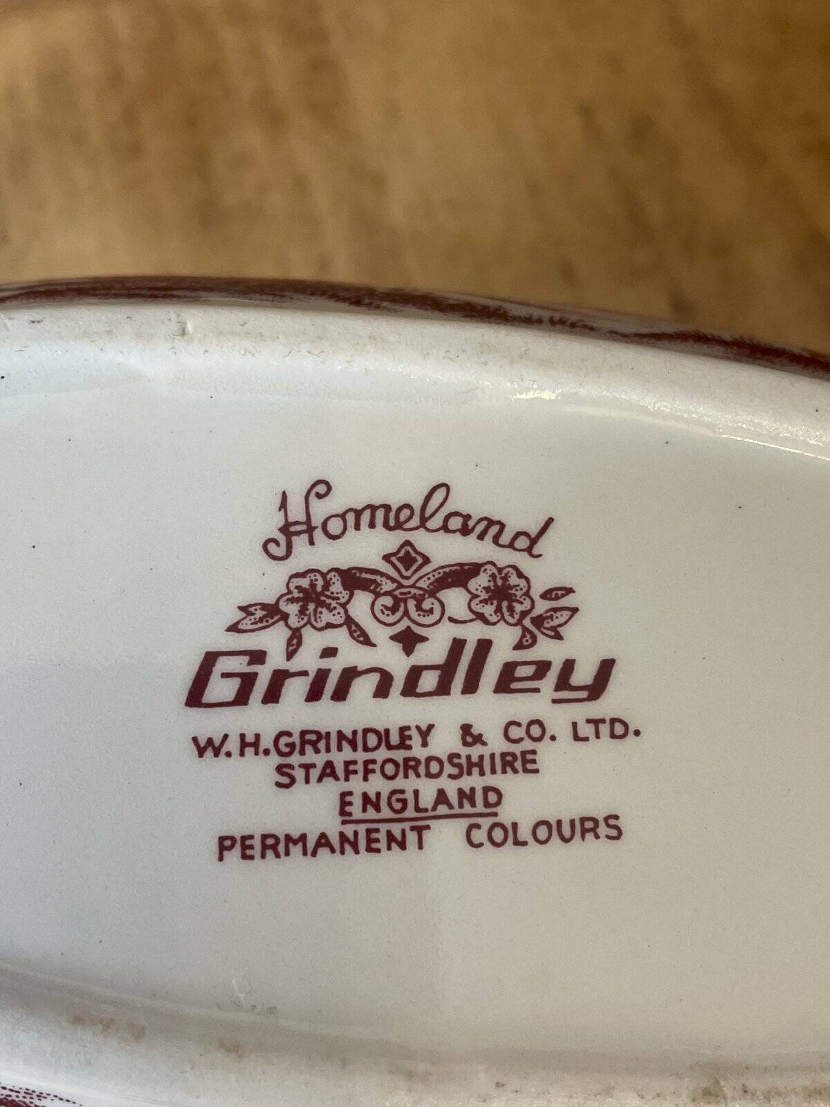 Grindley Homeland English earthenware milk jug