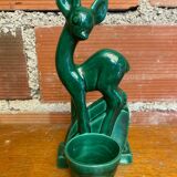 Antique Art Deco Doe Figurine ST CLÉMENT Ceramic Lemanceau Vintage