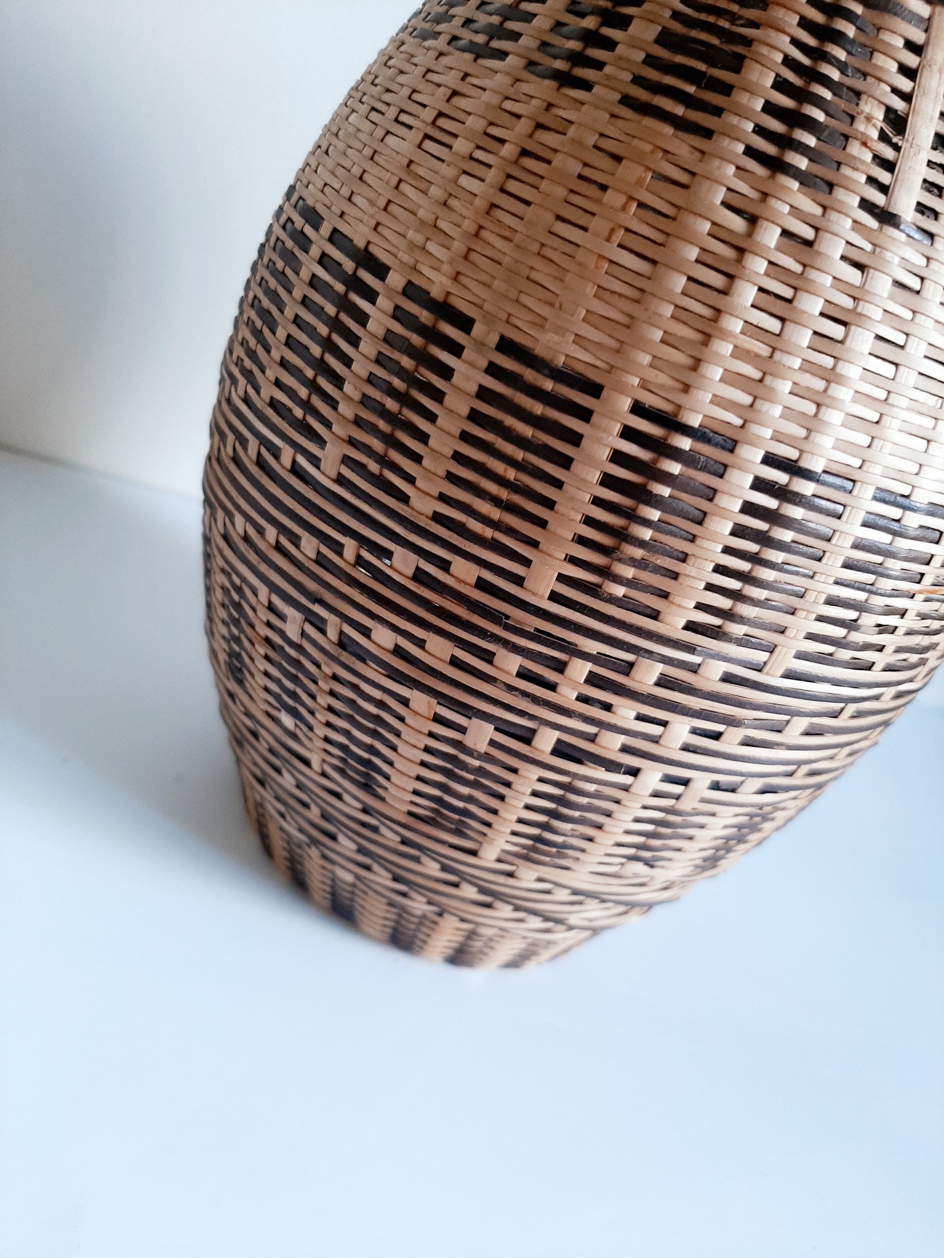 Wicker rattan bottle