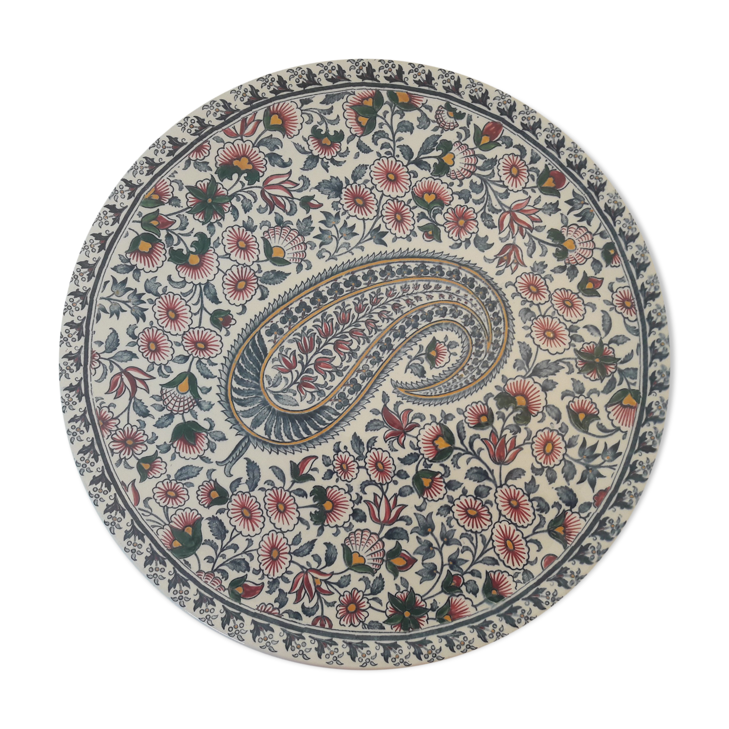 Plat en faïence de Gien