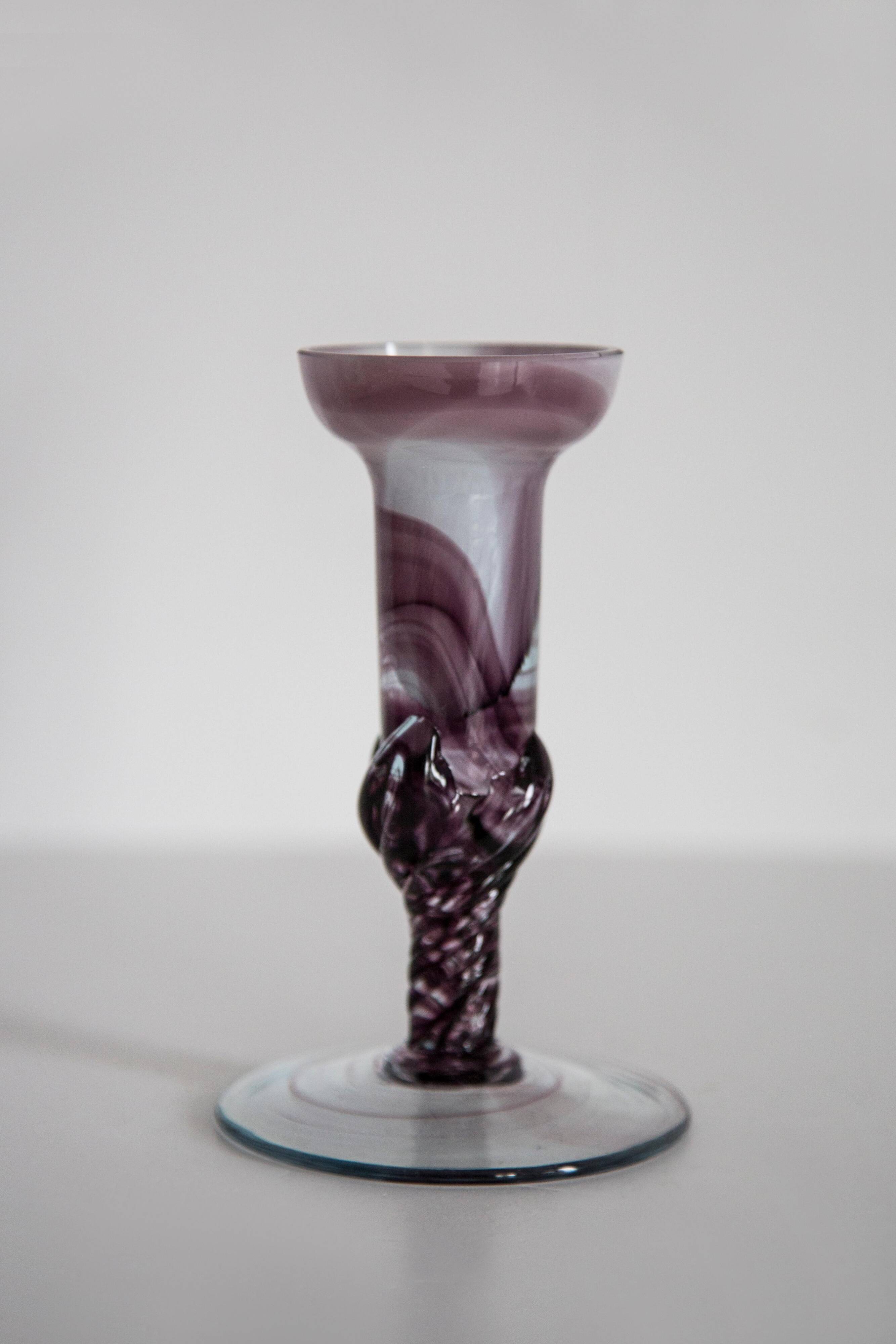 Vintage purple mid-century artistic vase