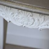 White base oak coffee table