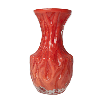 Vase peinture intérieur 70s