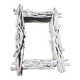 Mirror in gray driftwood frame < 65x84 cm >