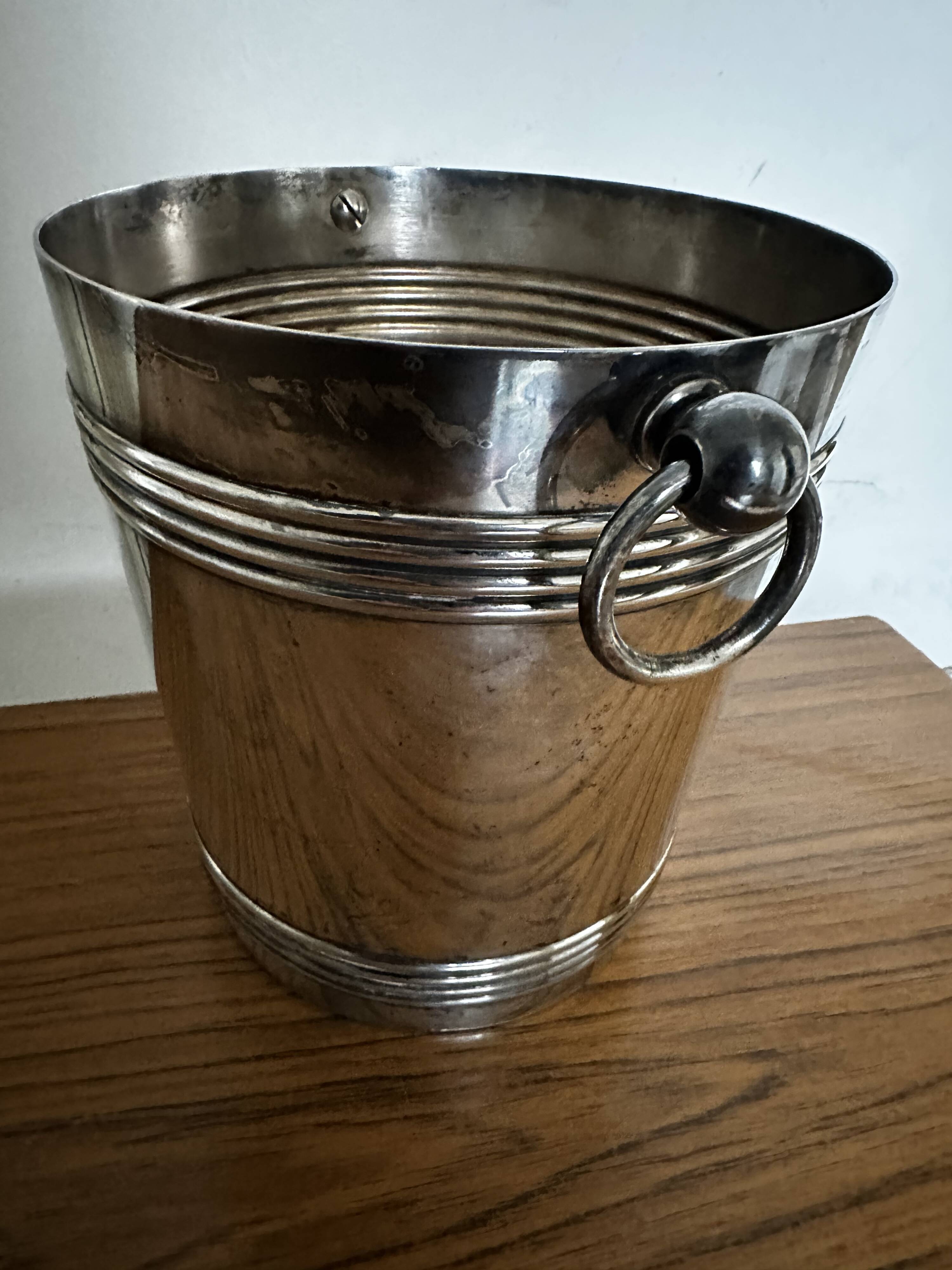 Gallia Champagne Bucket - Silver Metal - Art Deco Period - Biarritz Model