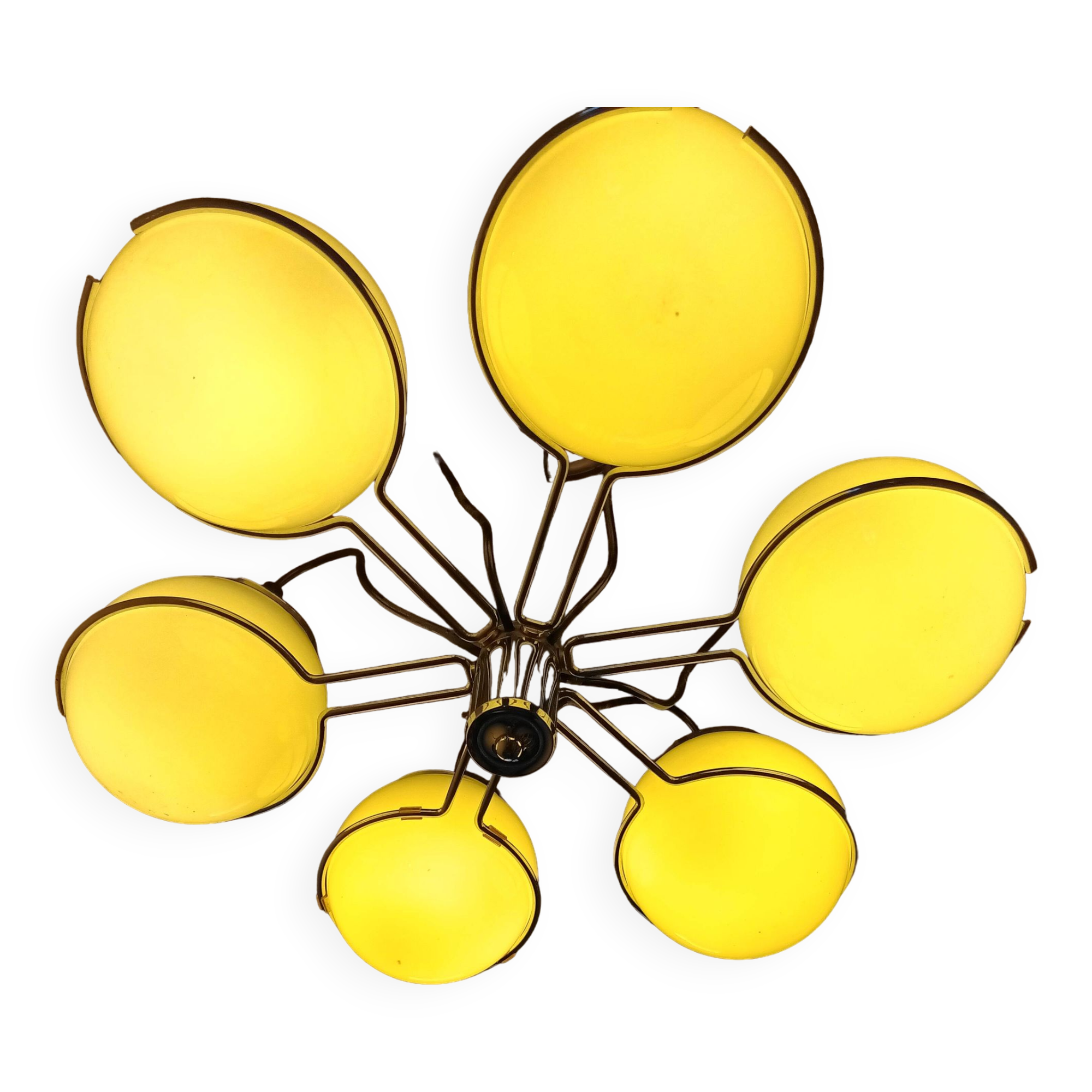 Italian Targetti Sankey chandelier from the 70s