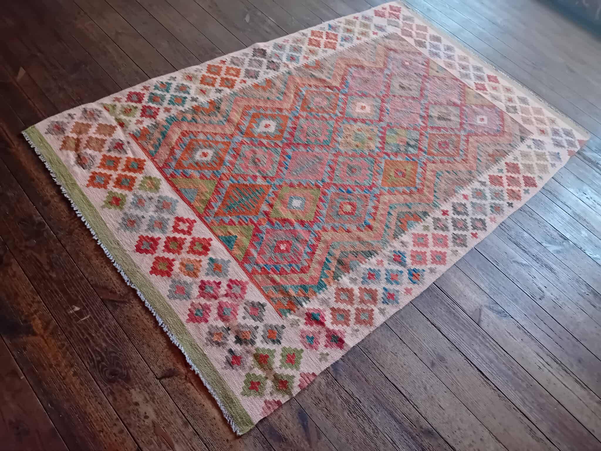 Handmade Afghan Kilim 19x121cm