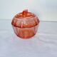 Rosaline pink glass candy box