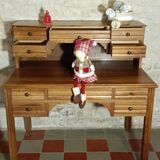 Solid walnut graduated desk