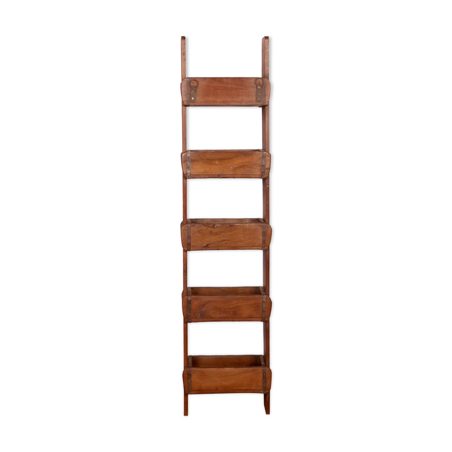 5-level shelf in Burmese teak
