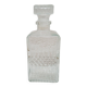 Carafe à whisky verre ciselé Années 70