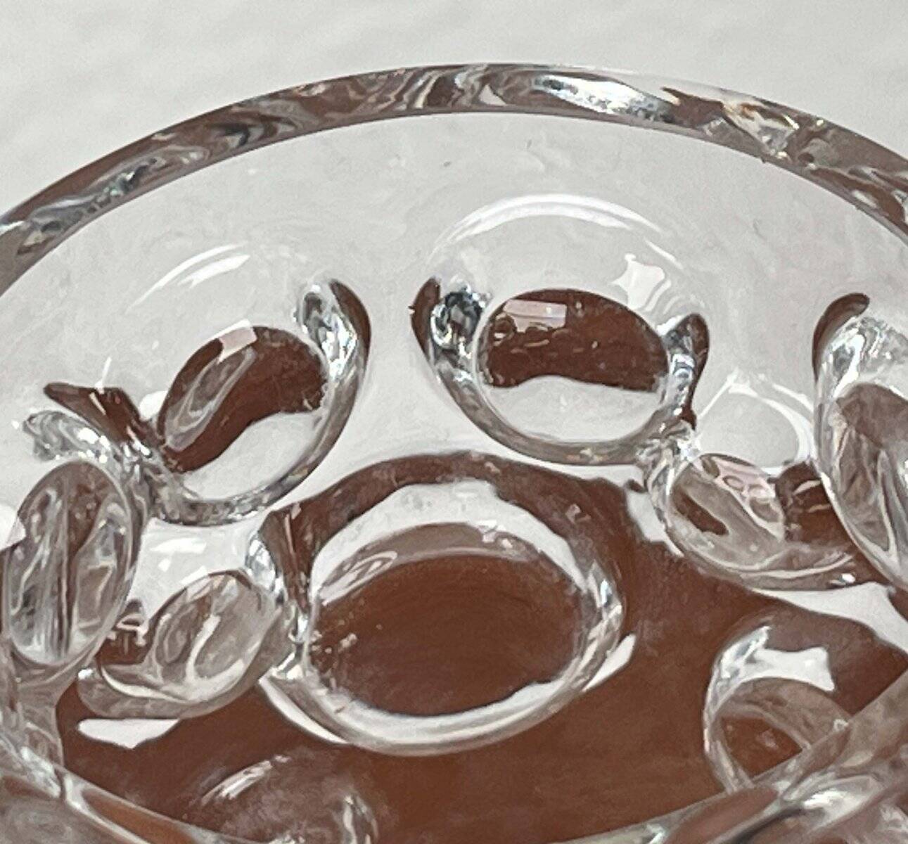 Mid-Century Modern Space Age Bubble Glass Vase by Wilhelm Braun-Feldweg for Hirschberg, Germany, 1960s