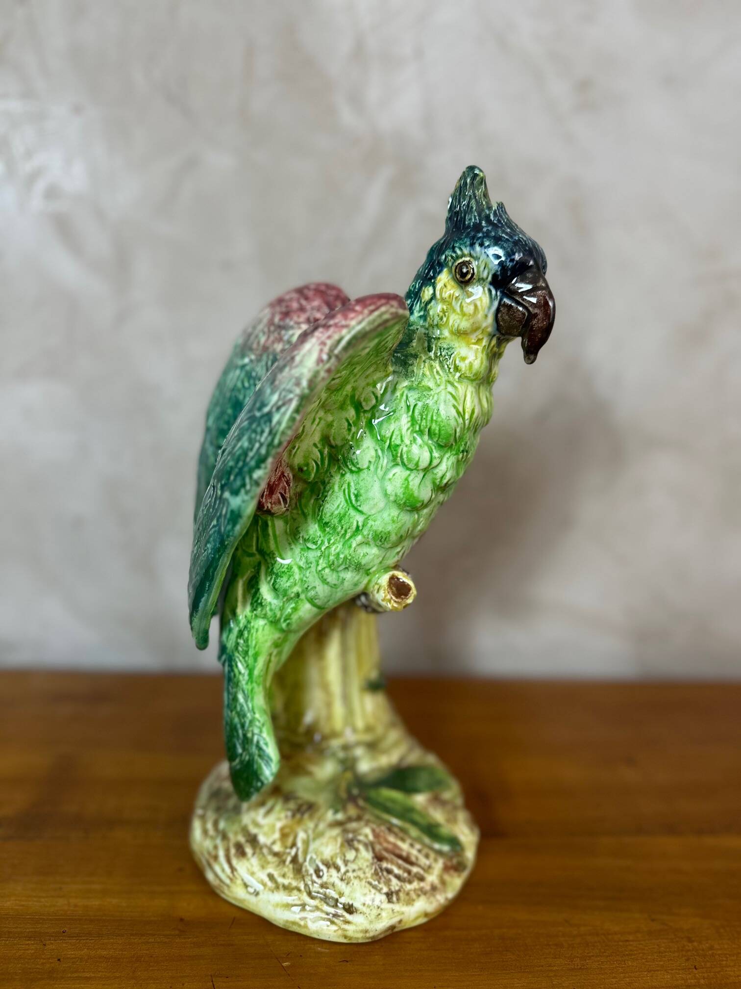 Ceramic parrot