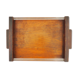 Art Deco top in wood and glass