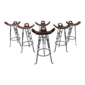 Ensemble de 6 tabourets - bar