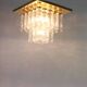 Crystal Glass and Brass Chandelier by Limburg, Germany, 1960s