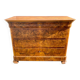 Commode en ronce de noyer XIXe Louis Philippe