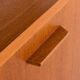 Scandinavian vintage shelving wall unit with a bureau and bar cabinet, Den
