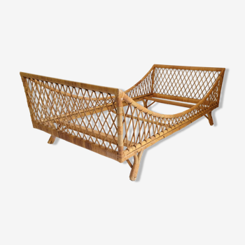 Rattan boat bed from the 50s and 60s.