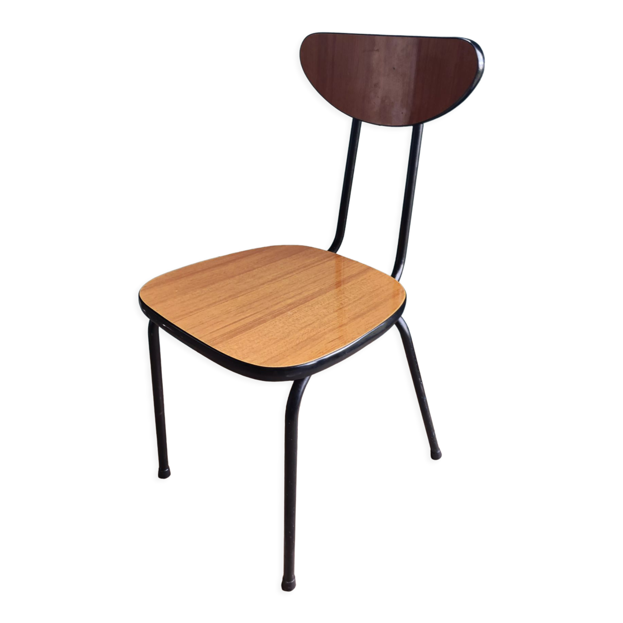 Children's chair formica faux wood good vintage design