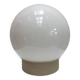 Bauhaus style wall lamp with opaline globe