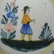 Small dish high salad bowl old Henriot Quimper