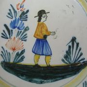 Petit plat haut saladier  ancien  Henriot Quimper