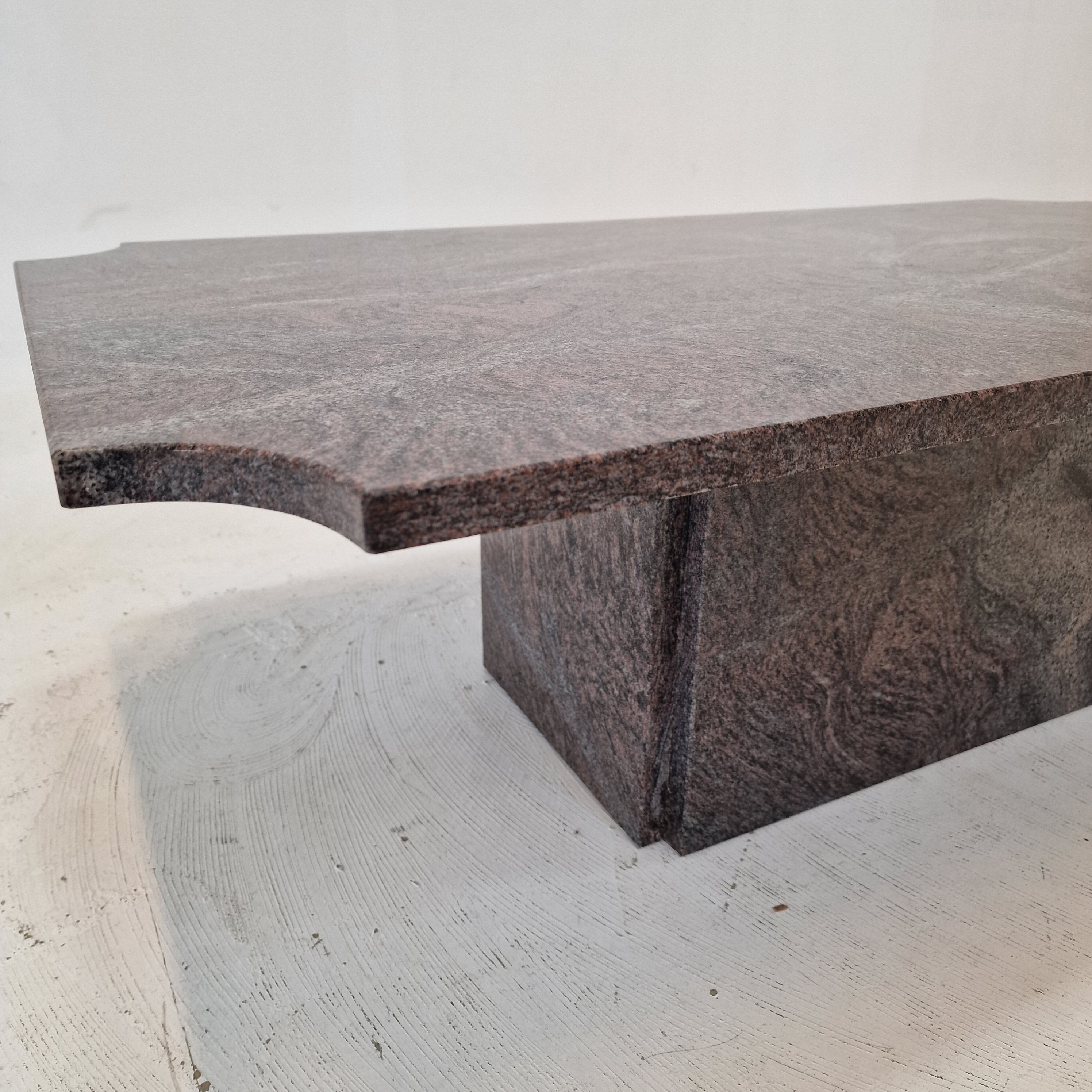 Granite coffee table, 1980s