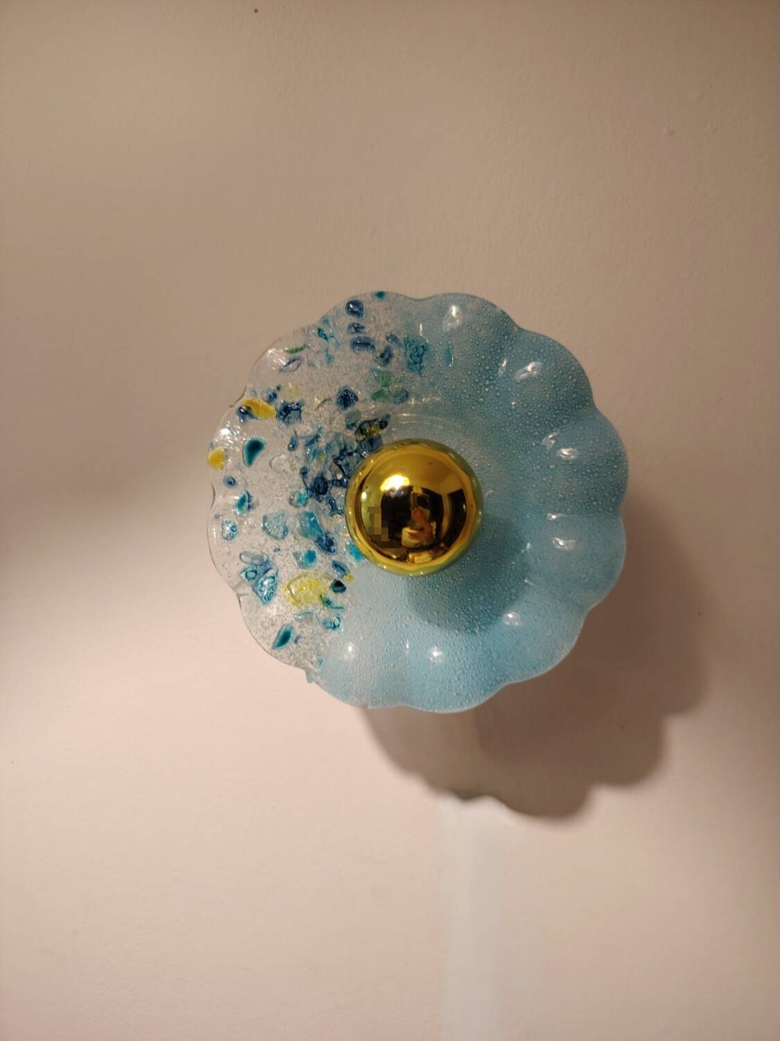 Murano flower wall light