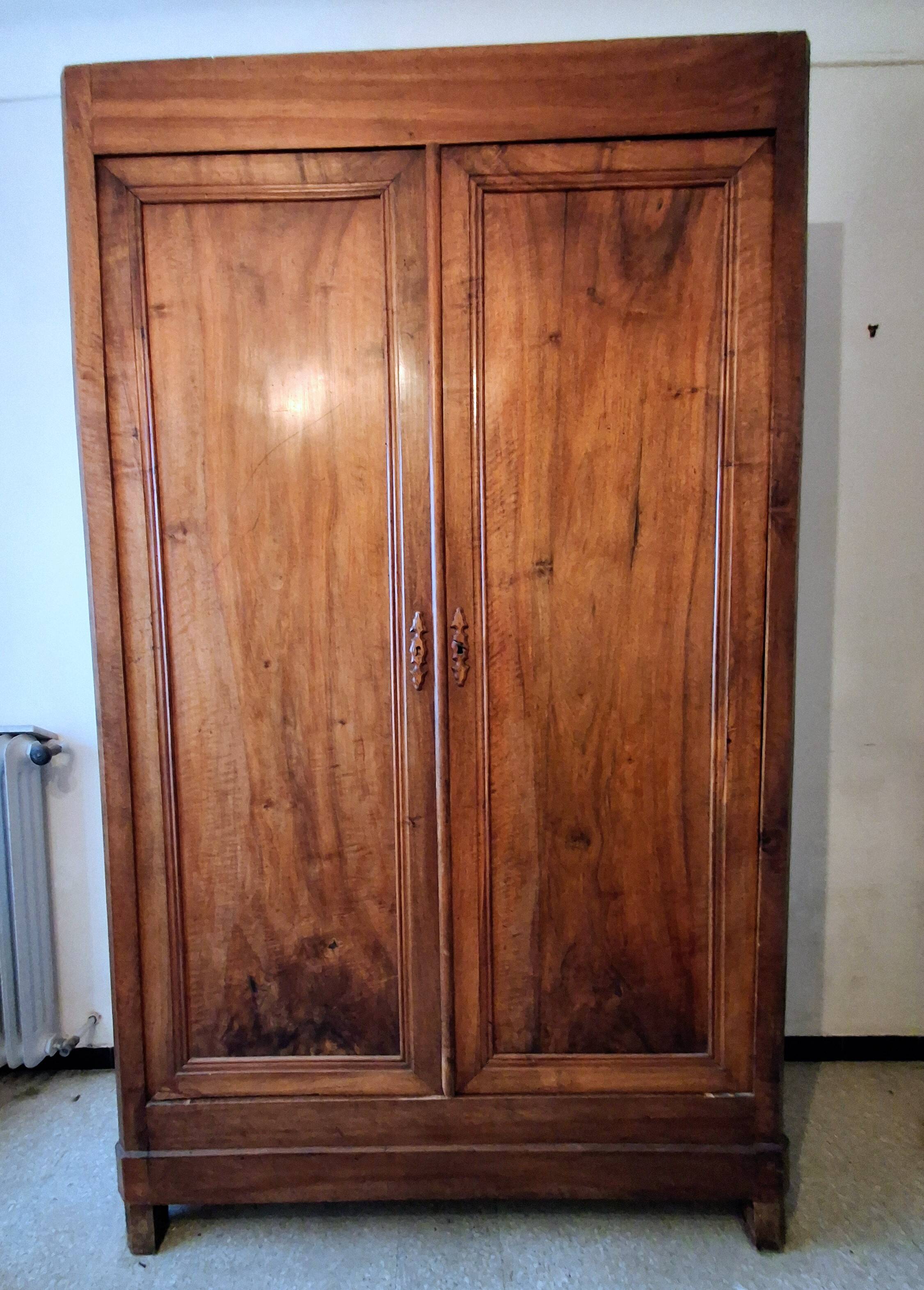 Antique walnut wardrobe