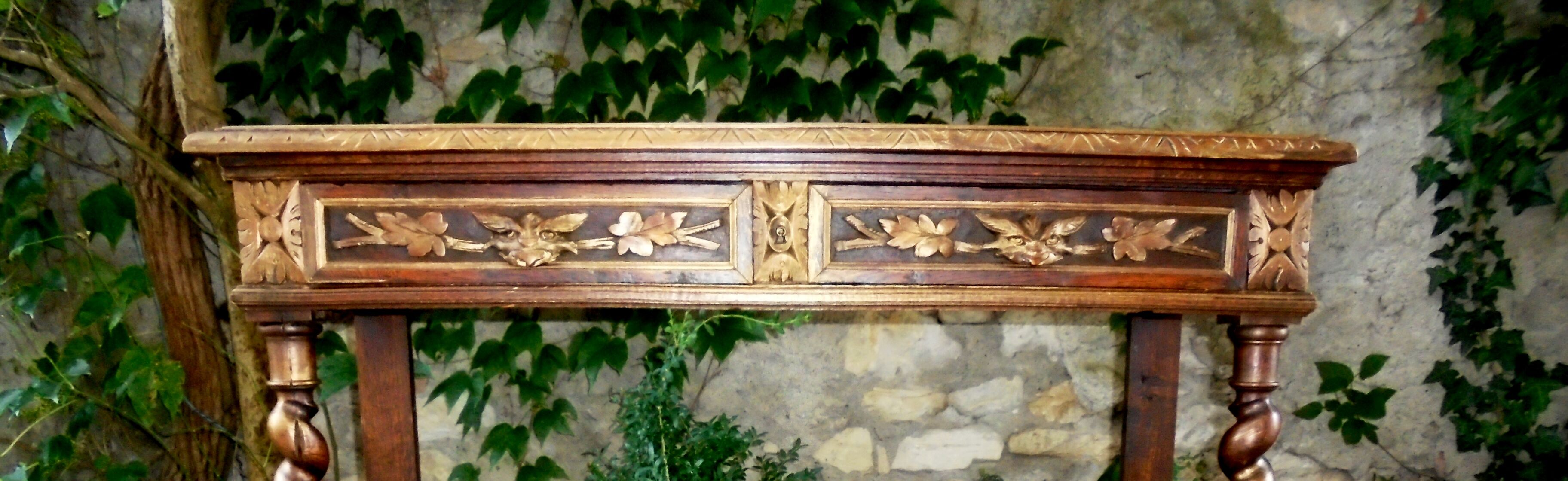 Wooden console