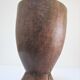 solid wood vase carved brutalist vintage