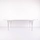 Super Ellipse dining table - Model B614 - white laminate - Piet Hein, Bruno Mathsson & Arne Jacobsen - Fritz Hansen