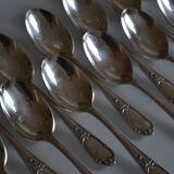 12 silver plated soup spoons Frionnet François