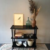 Vintage bamboo black shelf