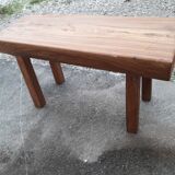Duo of brutalist tables