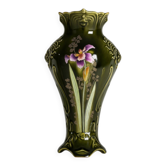 Vase art nouveau en barbotine Fives-Lille De Bruyn