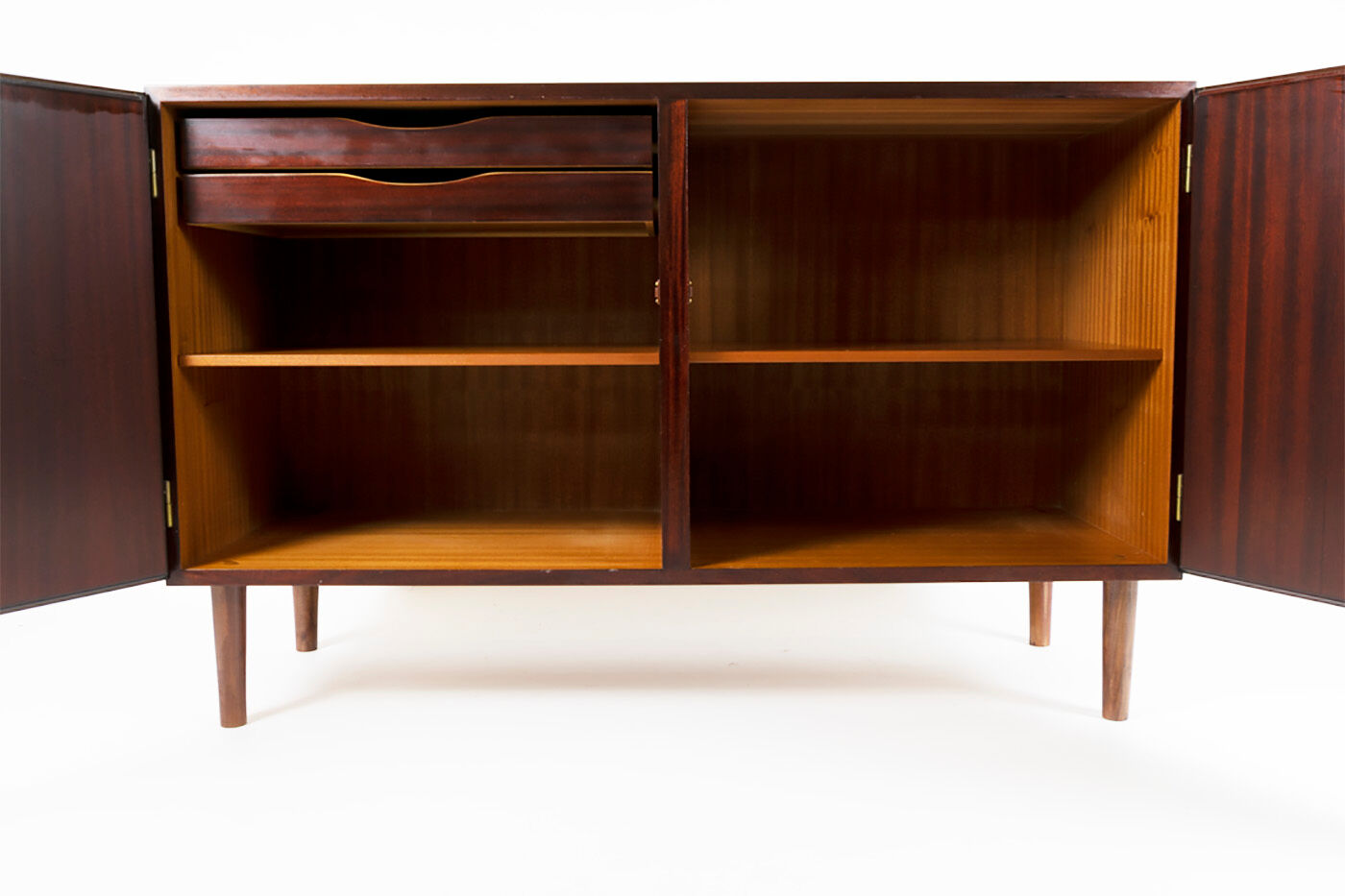 Omann Jun Rosewood sideboard, credenza with drawers section, Denmark, 1960s