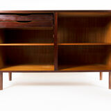 Omann Jun Rosewood sideboard, credenza with drawers section, Denmark, 1960s