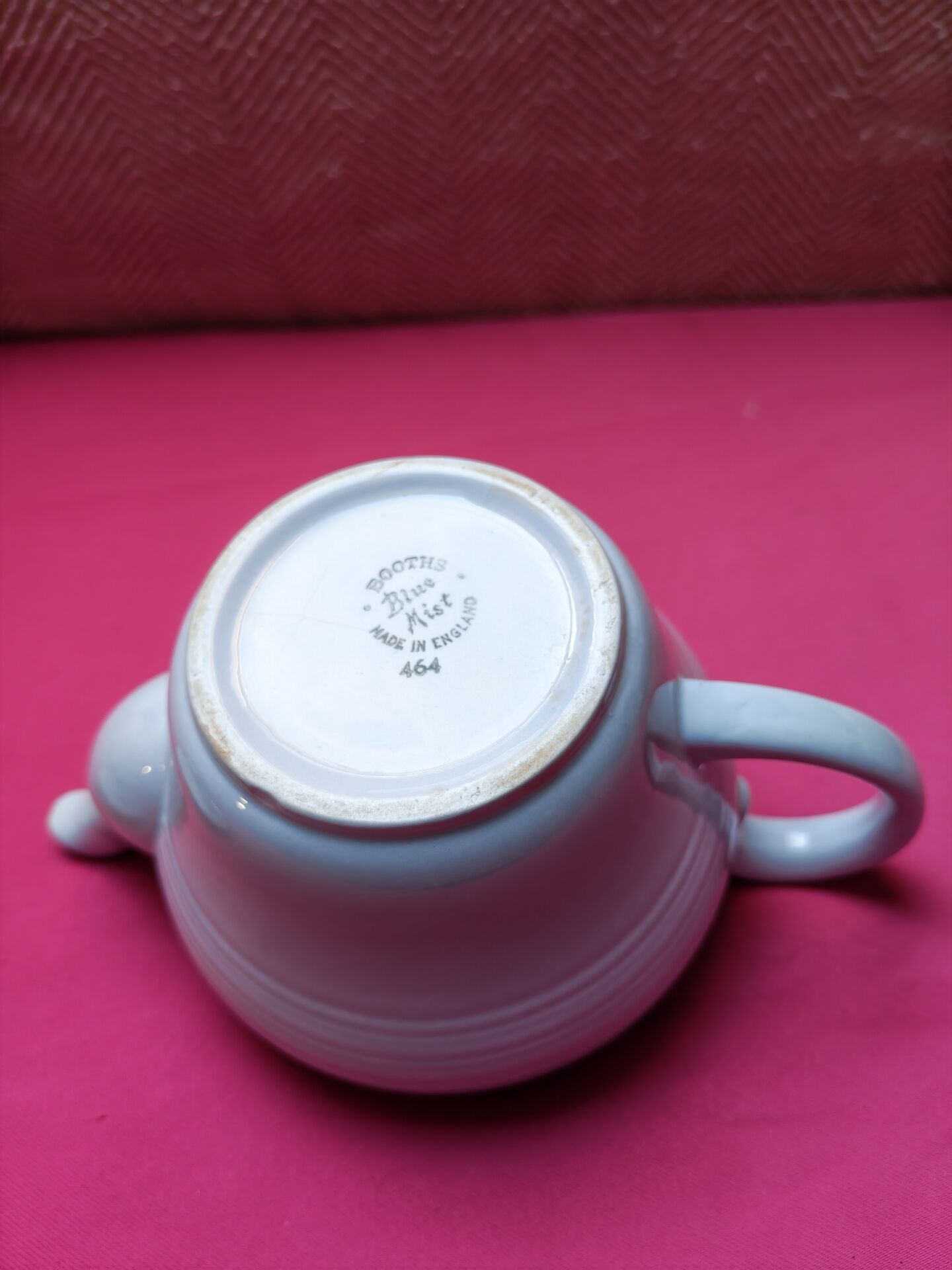 Lot "Mix & Match" Tea Time blue vintage - Booths teapot and cups set